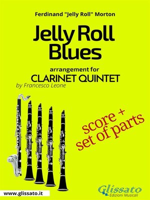 cover image of Jelly Roll Blues--Clarinet Quintet score & parts